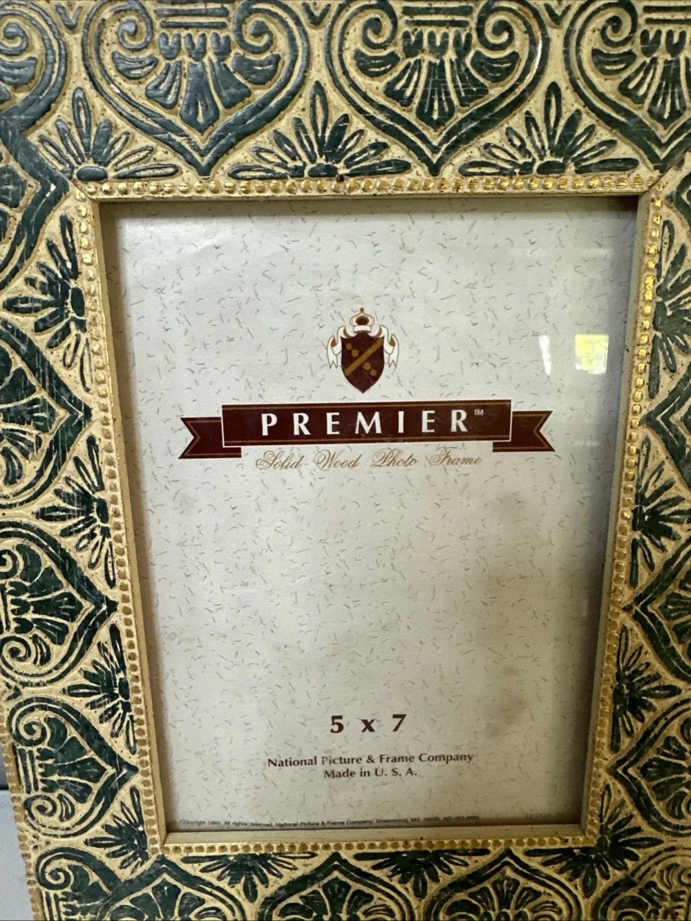 NATIONAL PIC PREMIER ORNATE 5X7 WOOD FRAME MADE IN ITALY